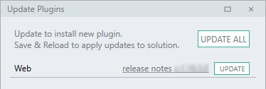 Update Plugin Button