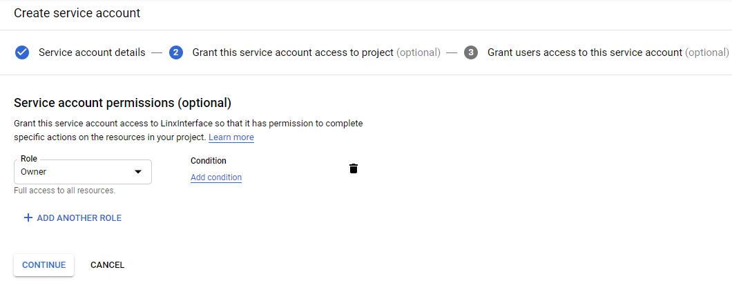 createserviceaccount
