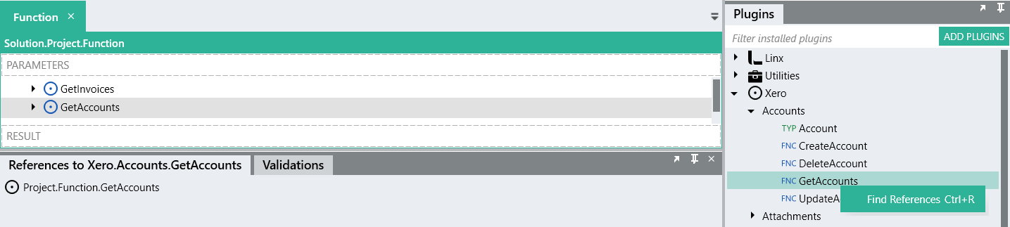 Find Plugin References