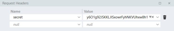 GraphQL Query Headers