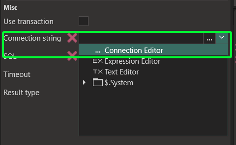 Connection Editor