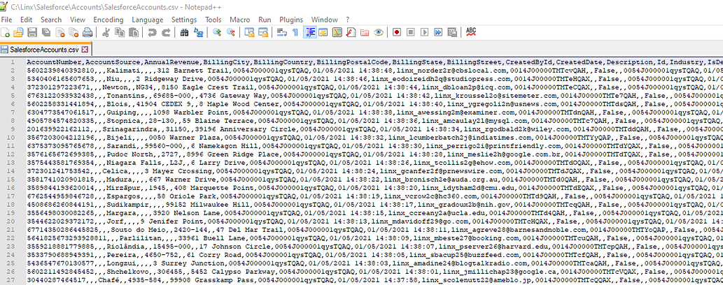 Resulting file